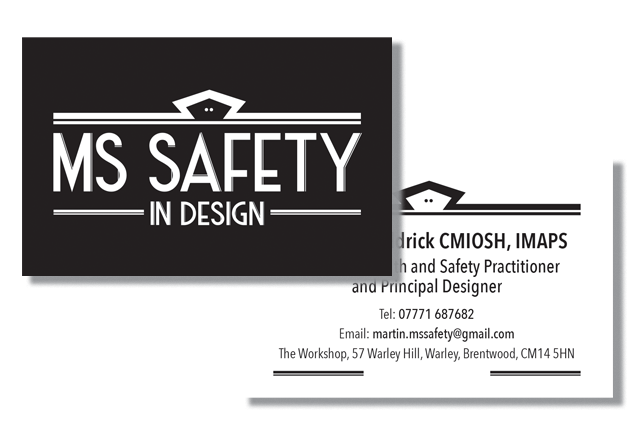 MS Safety In Design Business Card Design Dotty Hippo Design
