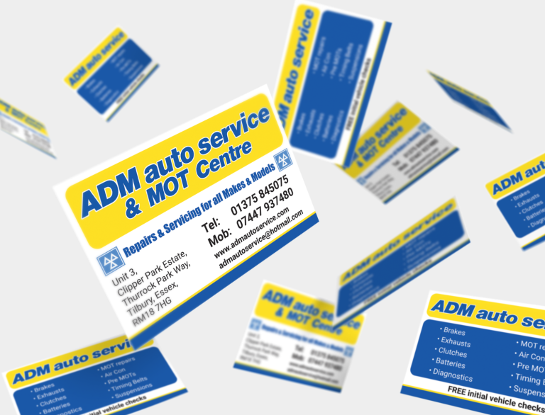 Business Card for Car Services & MOT