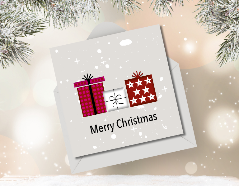 Christmas Card - Present Design